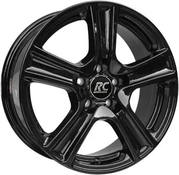 RC Design Rc19 Black Gloss 5.5x15 ET 40 5X100 Alufelge Schwarz