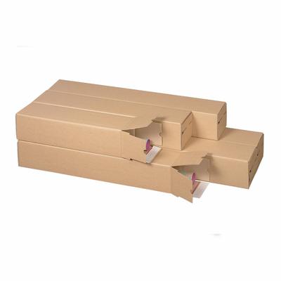 VEPATIM 10x Versandhülsen 1005x105x105mm PLAN BOX braun quadratisch mit Selbstklebeverschluss & Aufreißfaden