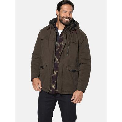 Outdoorjacke JAN VANDERSTORM "Outdoorjacke FINNGREN", Herren, Gr. 54, braun, Obermaterial: 100% Baumwolle CO., Jacken Outdoorjacke