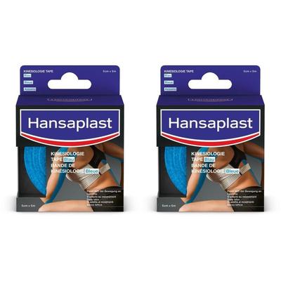 Hansaplast Sport Kinesiologie Tape 5 cmx5 m blau 2x 2x1 St Bandage(s)