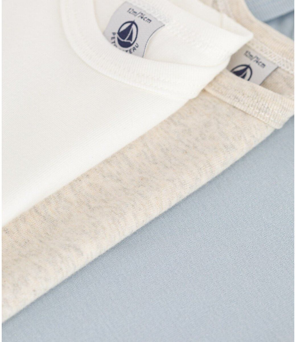 PETIT BATEAU Lot de 3 bodies manches courtes