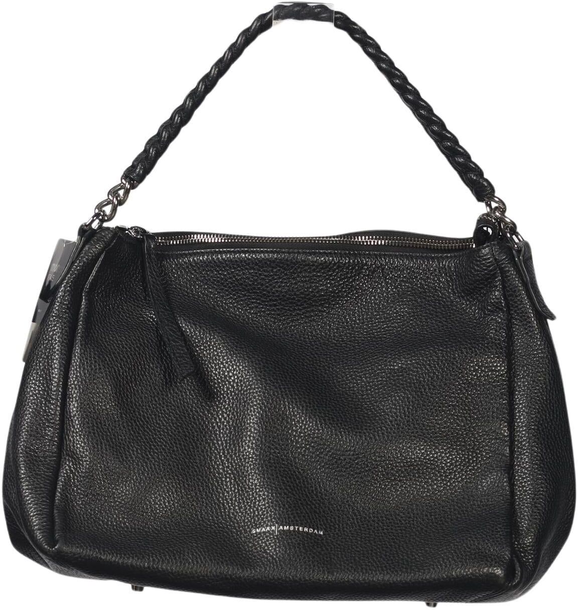 Smaak Amsterdam Damen Handtasche gross Leder, Schwarz, Leder - Second Hand