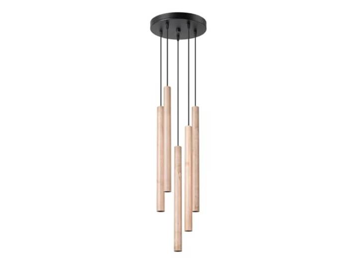 Sollux Lighting Hanglamp hanglamp hanglamp plafondlamp plafondlamp staal 5 lampen 19,5 x 19,5 x 104 cm Pastelo