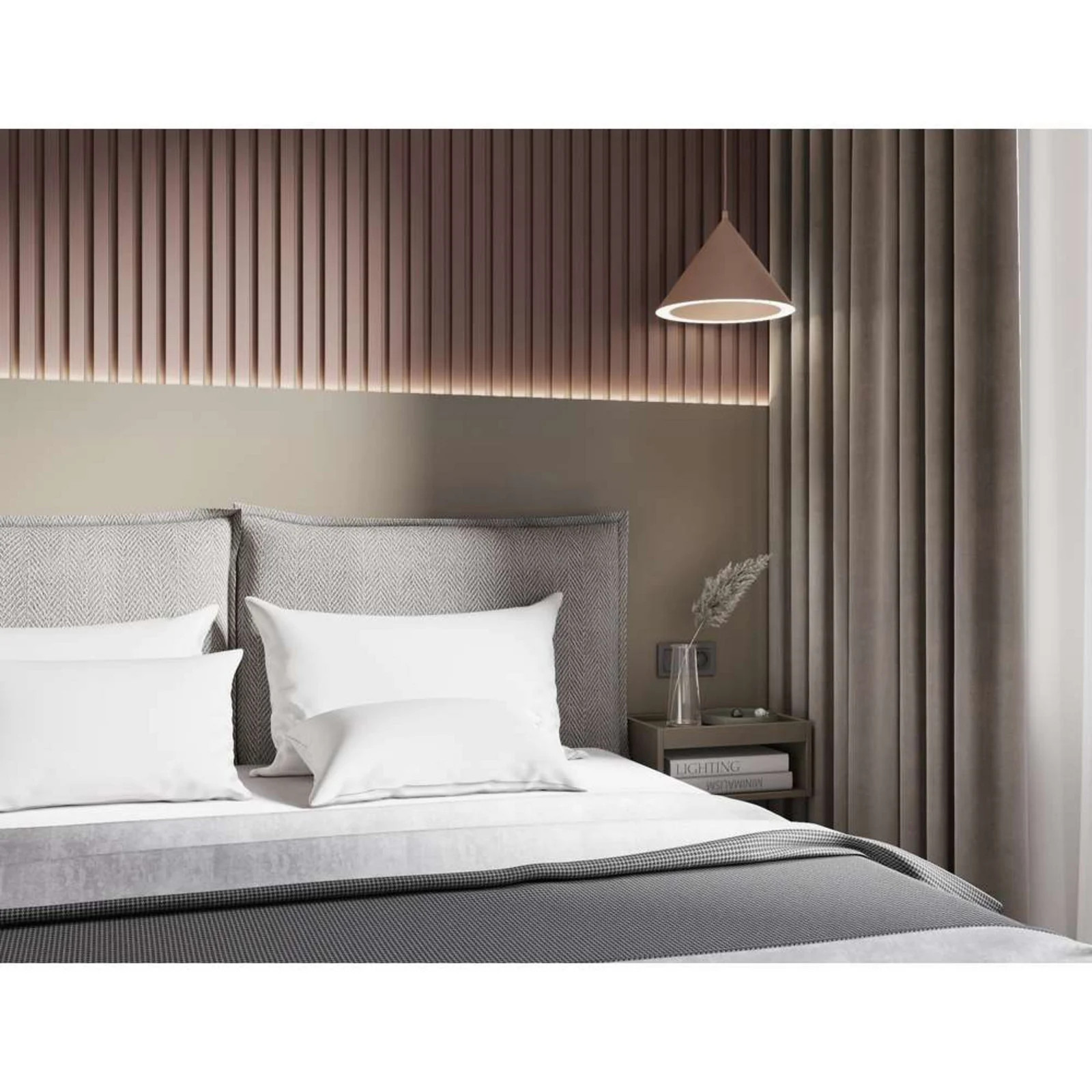 Woud Annular Hanglamp Small Beige Aluminium