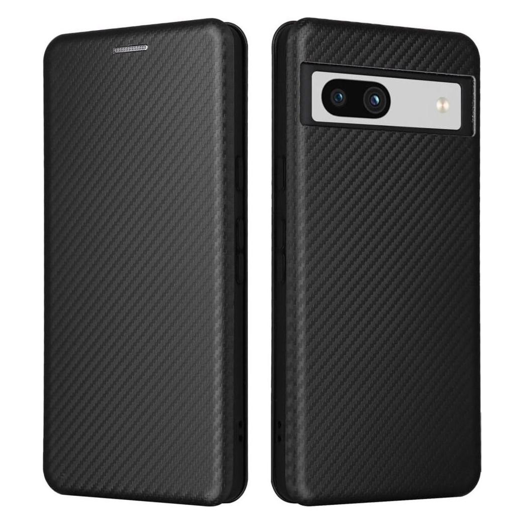 Cover-Discount Google Pixel 7a - Carbon Look Flip Case schwarz (Google Pixel 7a) (660126186A)