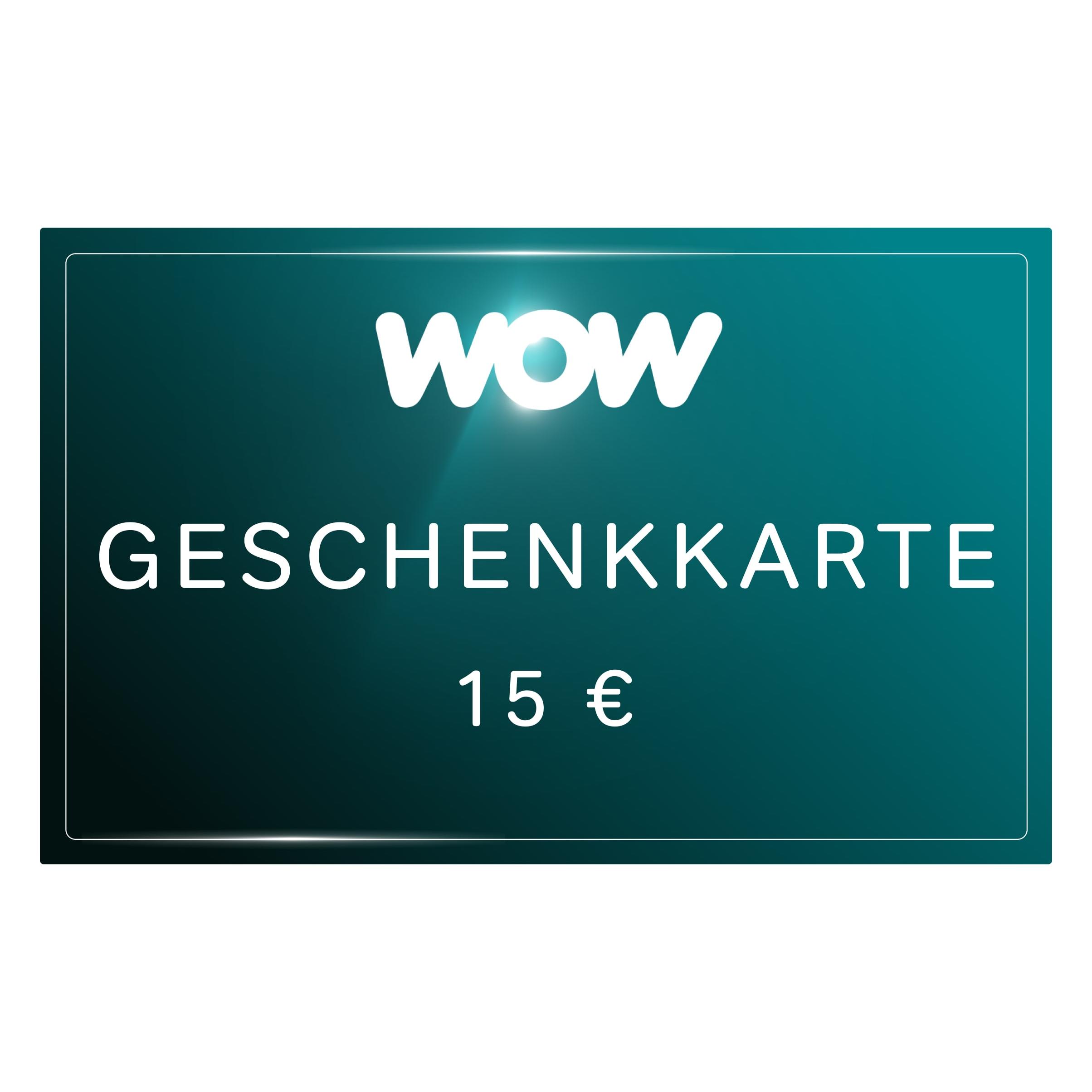 WOW TV Streaming Geschenkkarte (15 EUR, 36 Monate) (WOW15)