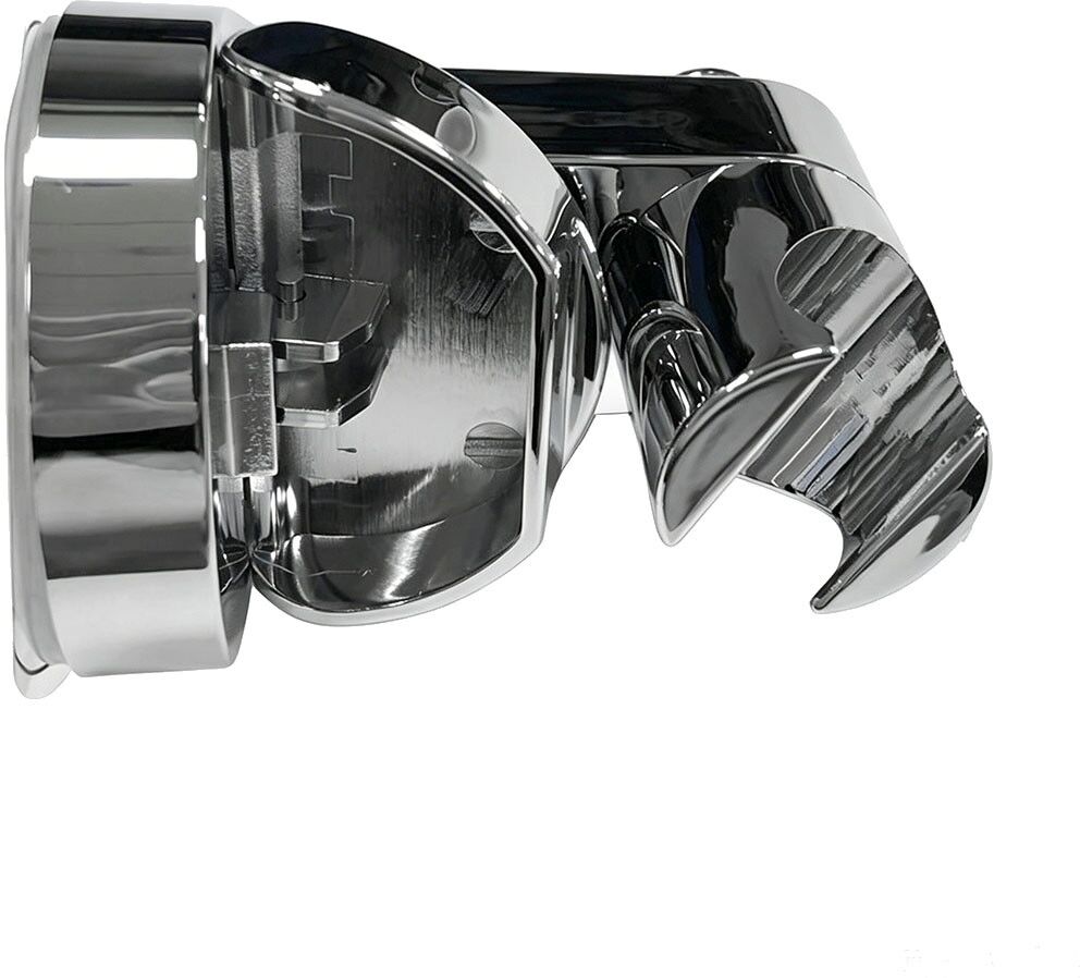 INF Adjustable Suction Cup Shower Head Holder - Silver Finish