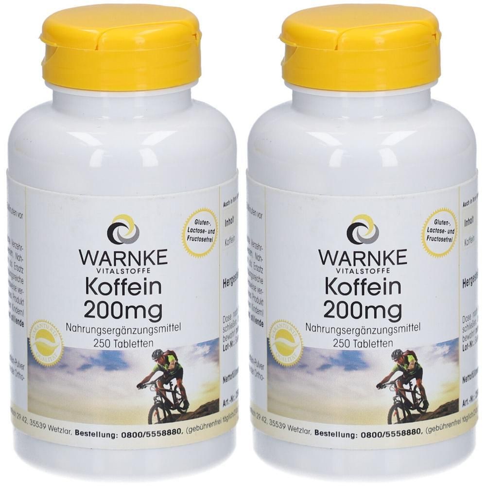 Koffein 200 mg Tabletten 2x 2x250 St