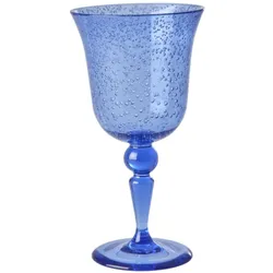 RICE Acryl Weinglas Bubble, blau
