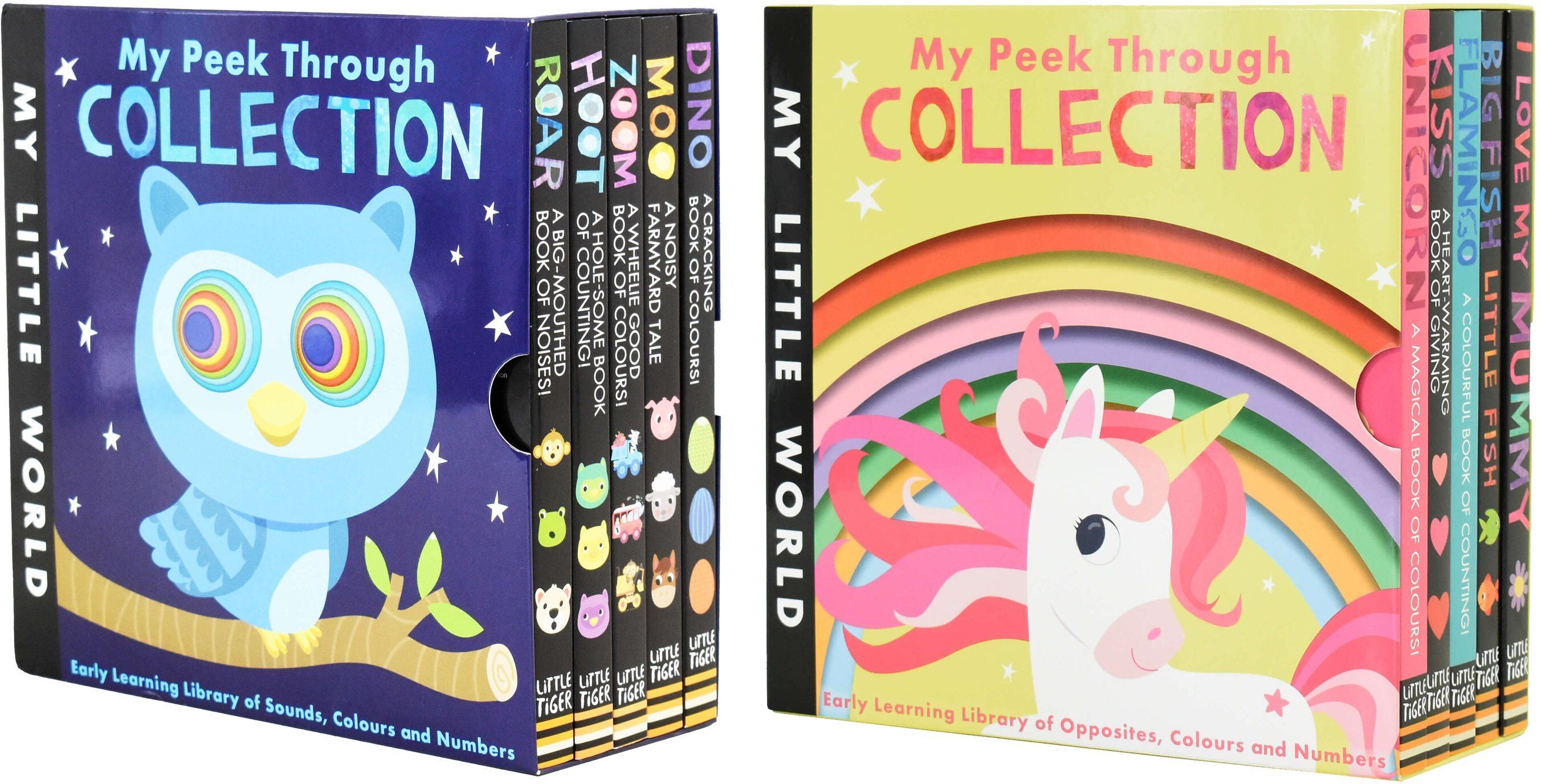 My Little World Peek Through Collection 10 Books by Little Tiger – Ages 0-5 – Board Book Little Tiger Press Group