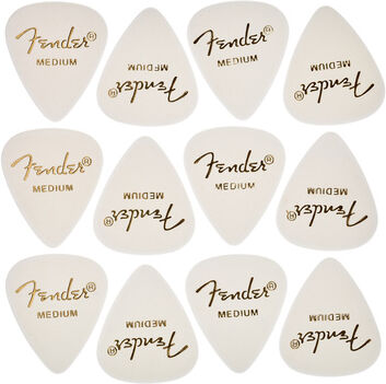 Fender Fender Class. Celluloid Pick M Blanc