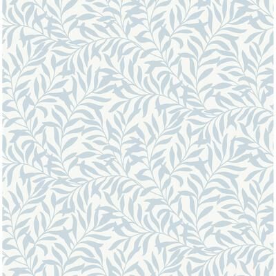 NuWallpaper Blue Wisley Peel & Stick Wallpaper