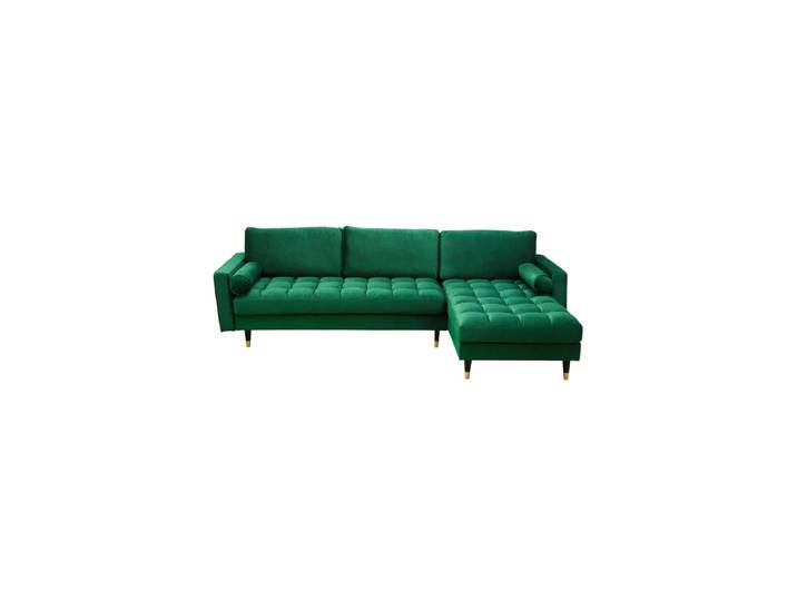 Design Ecksofa „Cozy Velvet“ mit Samtbezug Smaragdgrün Invicta Interiors