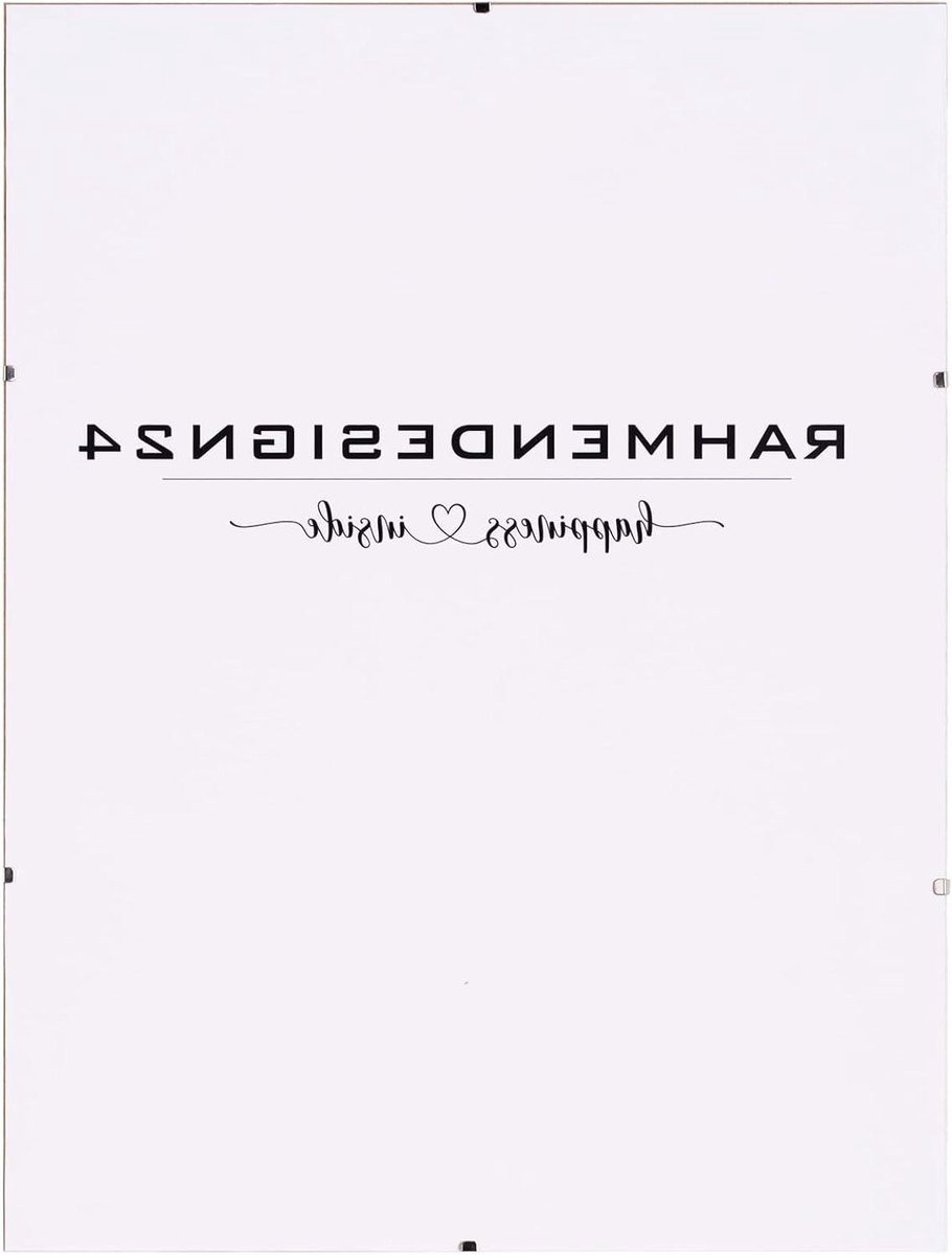Klikframe Fotolijst A3 Muurdecoratie met Onbreekbaar Kunstglas - Zwart - 297 x 42 cm
