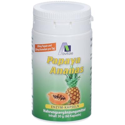 Papaya Ananas Enzym Kapseln 60 St