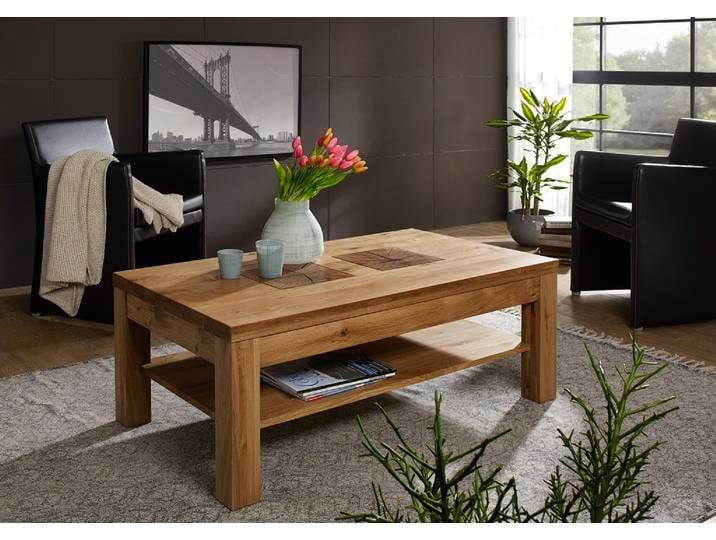 Couchtisch 118x70 cm 'Danzig' Wildeiche geölt