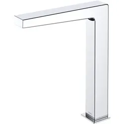 TOTO Automatikarmaturenauslauf, eckig, hoch, 2 l/min., Kaltwasser, Ausladung 159mm, Auto Function, Ecocap, TLE25008E