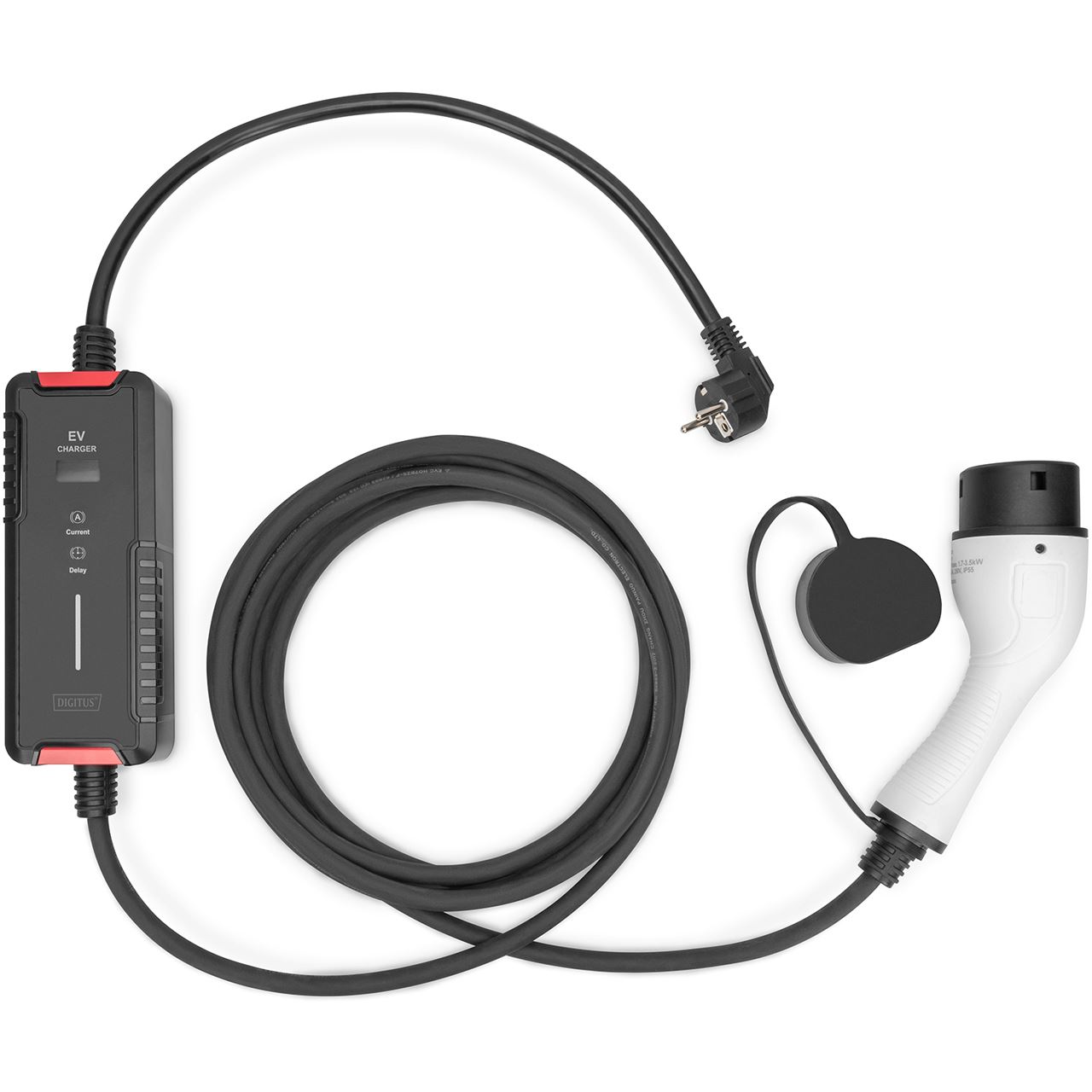 Digitus Charger EV Ladegerät für Steckdose Schutzkontakt zu Type 2