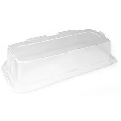 MONOUSO - Plastikdeckel Transparent Rechteckig 35x16x8cm (50 Stück)