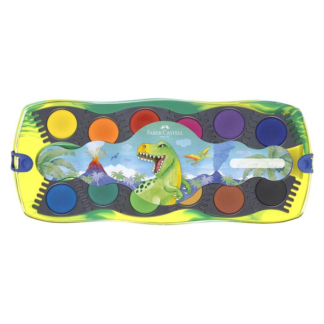 Faber-Castell Farbkasten Connector Dino 12er (125036)