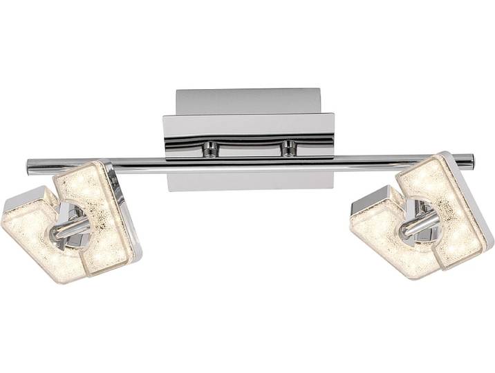 2 Spots LED LEO 9.5cm 6W silver