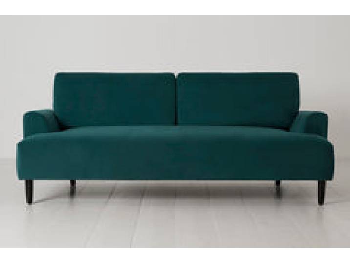 Dreisitzer-Sofa Model 05, Eisvogelblau