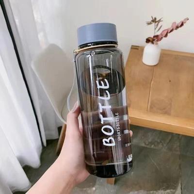 Uplifted Finds Outdoor Sports Water Bottle 1000ML Plastic Drink Cup For School Travel light Gray