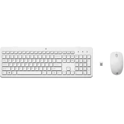 HP 230 (DE, Kabellos), Tastatur, Weiss