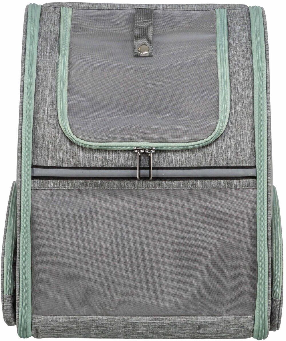 Tiertransporttasche TRIXIE "Chloe für Hunde bis 8 kg", grau (hellgrau), B:27cm H:39cm T:43cm, Polyester, Tiertransportbehälter, Tiertransporttasche, Rucksack für Hunde mit Taillen- und Brustgurt hellgrau B/H/T: 27cm x 39cm x 43cm