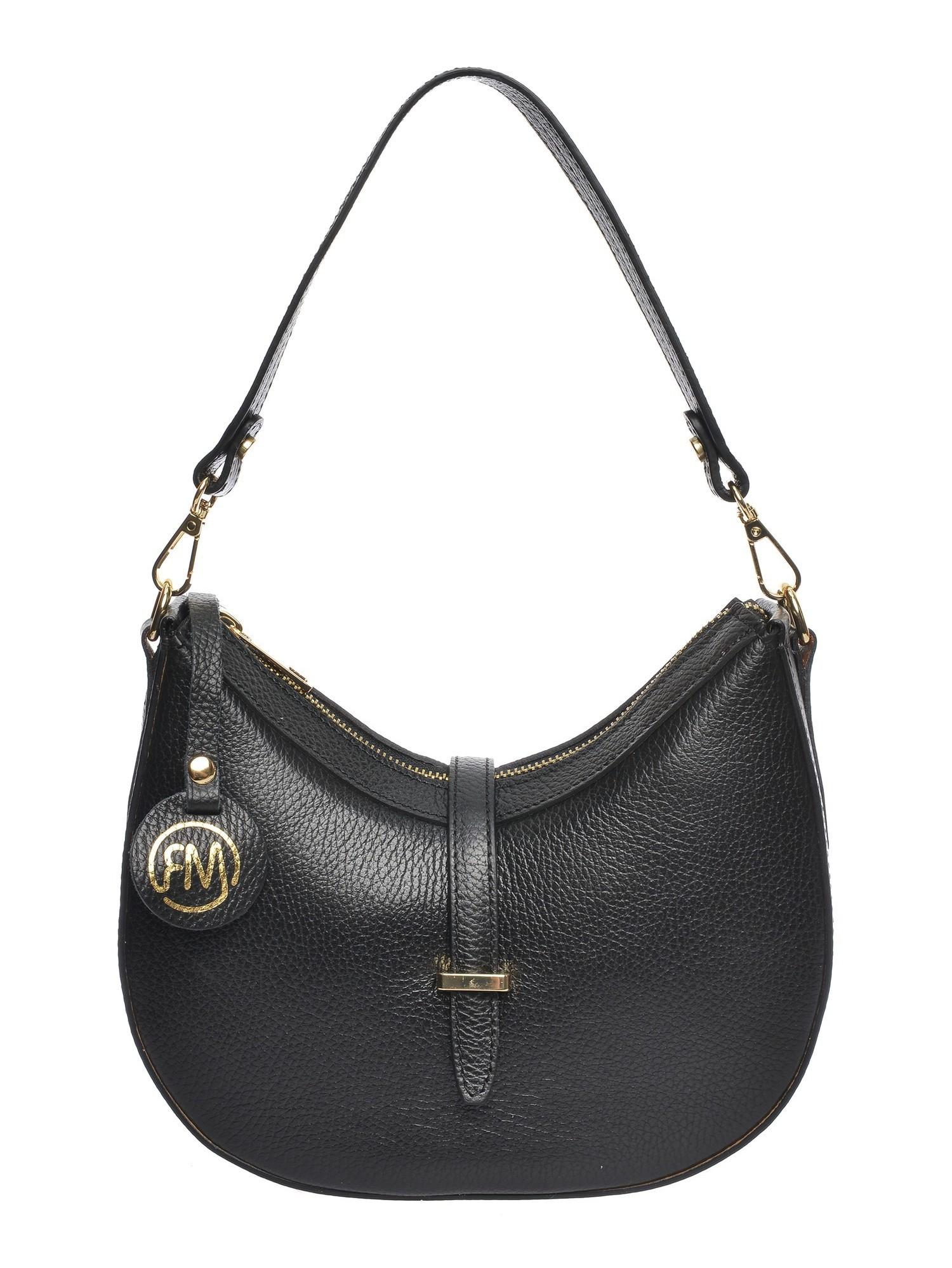 Roberta M Schwarz Rindsledertasche