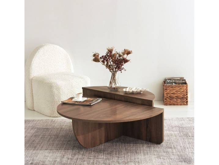 Skye Decor, Podium - Walnut, Couchtische, Nussbaum, 90 x 30 x 60 cm