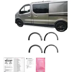 Radlaufschutz Radlaufleisten passend für Renault Trafic 2014 bis 2018 mit ABE