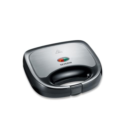 Severin SA 2969 Sandwichmaker 600 W, Roestvrij staal/Zwart