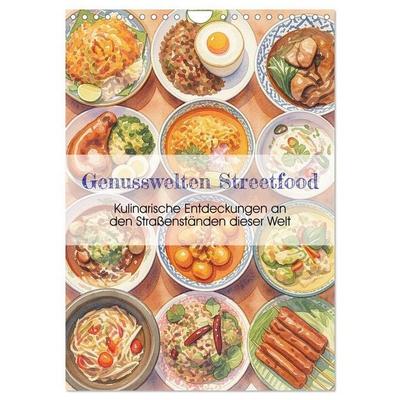Genusswelten Streetfood (Wandkalender 2027 DIN A4 hoch), CALVENDO Monatskalender