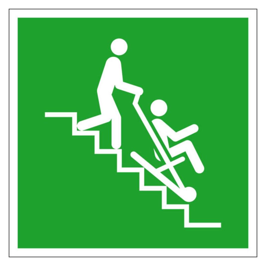 Wolk Fluchtwegschild Folie Rettungsstuhl SafetyMarking 38.A2092 B x H 200 (38.A2092)