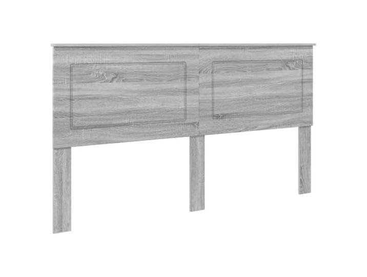Makastle Kopfteil Grau Sonoma 203x100 cm Holzwerkstoff Wandmontage