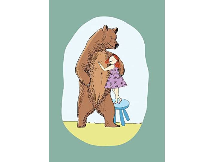 Komar Lili and Bear – Taille : 50 x 70 cm Image murale (sans cadre) – Pure Boutique