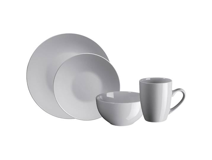 Geschirr-Set Elissa Grau Keramik 16 Stk - Geschirr-Set