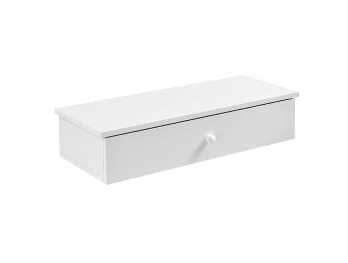 Étagère murale avec rangement 60 x 24 x 13 cm blanche