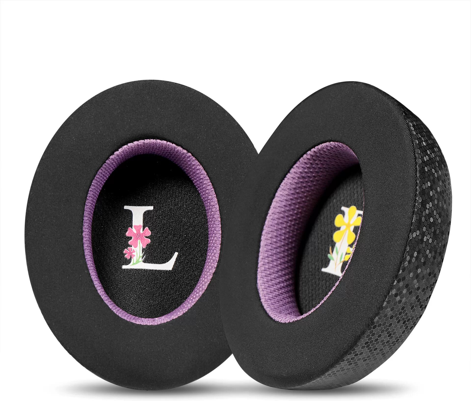 INF Étui pour écouteurs Magic Ice Skin pour Sennheiser Momentum 3 - Noir Violet (lot de 2)