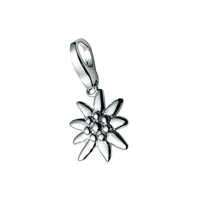 Charm Blume "Edelweiß, Silber 925", silber, GIORGIO MARTELLO MILANO, Charms, Damen, Silber 925 (Sterlingsilber)