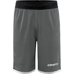 CRAFT Progress Reversible Basketballshorts Kinder 999900 - black/white 134/140