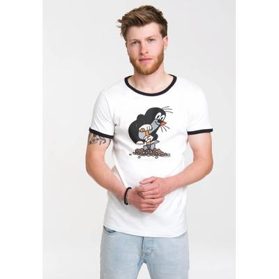T-Shirt LOGOSHIRT "Der kleine Maulwurf", Herren, Gr. XXL, bunt, 100% Baumwolle, bedruckt, normal, Rundhals, Shirts T-Shirt, mit Der kleine Maulwurf-Print