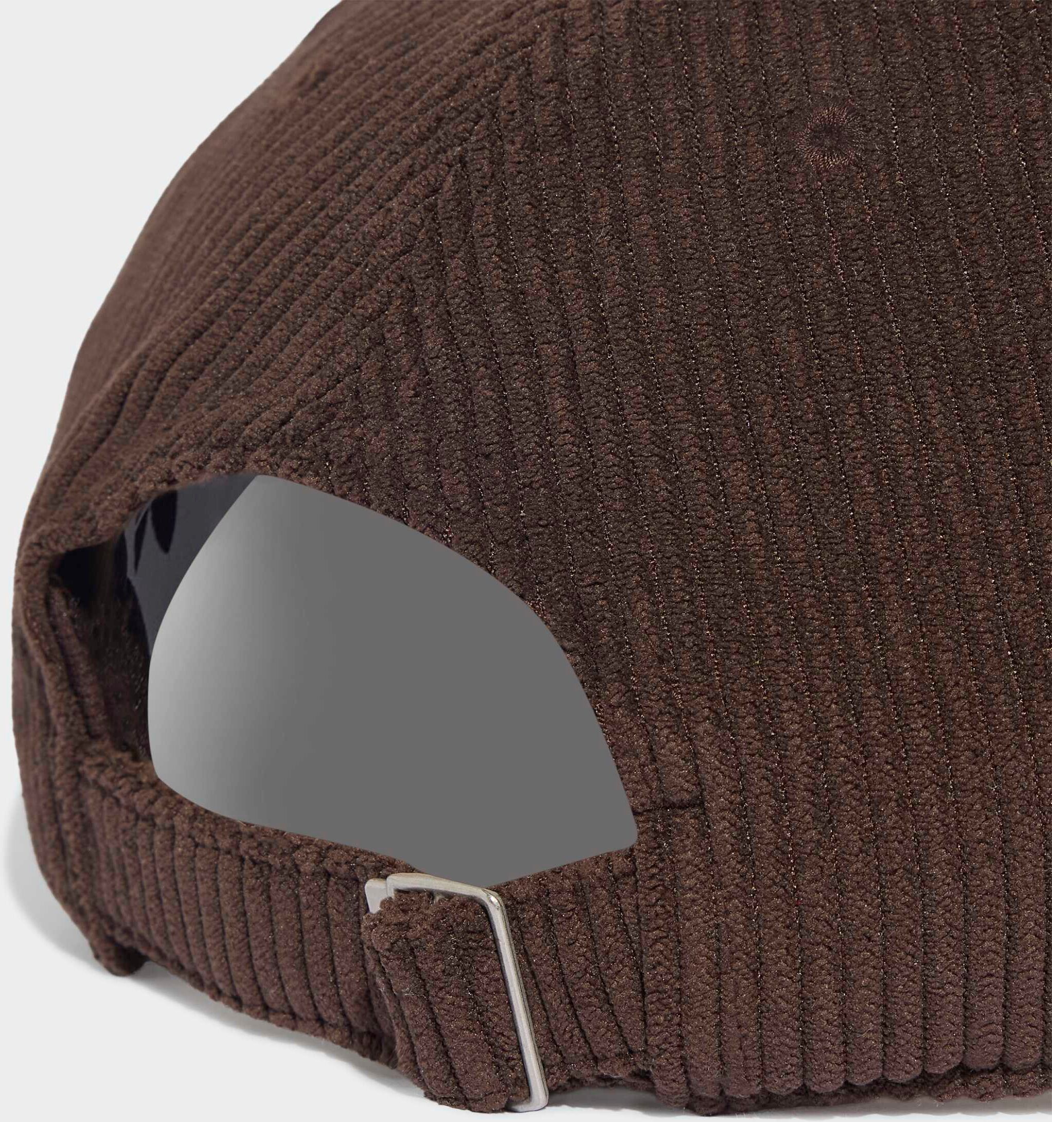 Baseball Cap ADIDAS ORIGINALS "CORDUROY", braun (aurora coffee), Obermaterial: 100% Polyester, Caps Baseball Cap, Baseballcap aus weichem Cord aurora coffee Einheitsgröße
