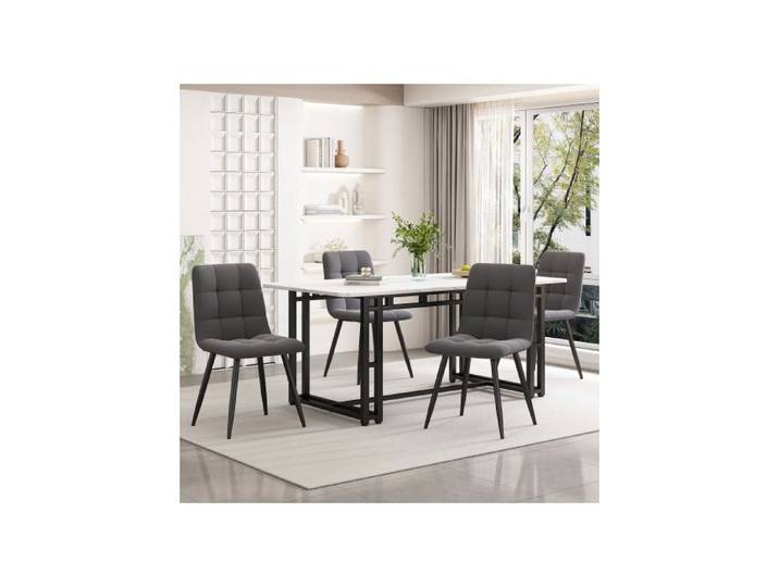 Table manger 140x80cm table manger rectangulaire avec cadre en mtal table manger de cuisine moderne TABLE CUISINE AVEC OU SANS CHA