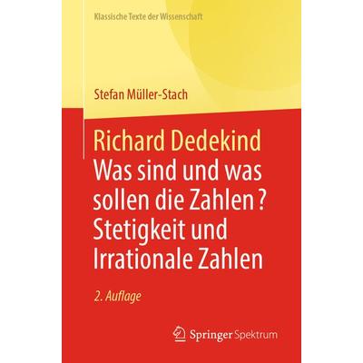 Richard Dedekind, Taschenbuch von Stefan Müller-Stach, Springer Berlin, 978-3-662-68141-1