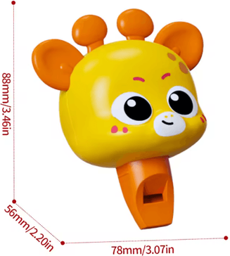 Inspire Picks Interactive Giraffe Suction Cup Toy Multifunctional Sensory Learning And Motor Skills Development Toy whistle