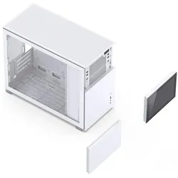 Jonsbo D31 Screen (DTX, ITX, mATX), PC Gehäuse, Weiss