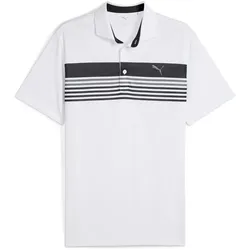 PUMA West Poloshirt Herren 02 - white glow-puma black L