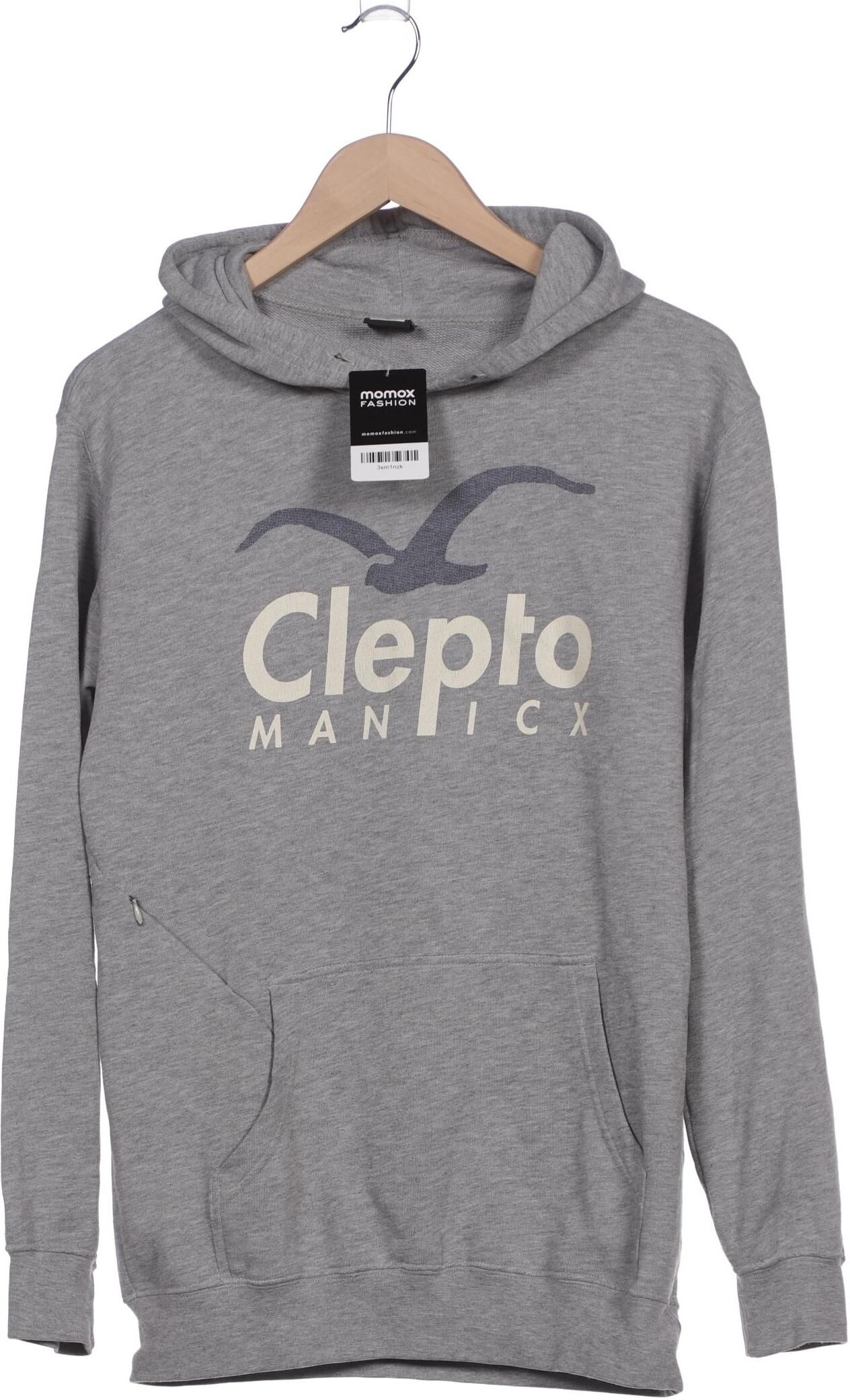 Cleptomanicx Herren Kapuzenpullover, Grau, Gr. S, Baumwolle - Second Hand